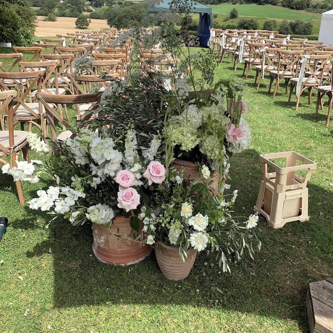A florist arranging flowers